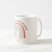Aquarelle moderne Rainbow Teacher Merci Mug (Devant droit)