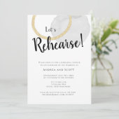 Aquarelle Moderne Répétition Dîner Invitations (Debout devant)