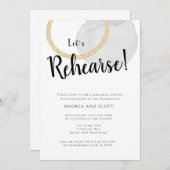 Aquarelle Moderne Répétition Dîner Invitations (Devant / Derrière)