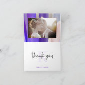 Aquarelle moderne, Rose violet Merci or (Intérieur)