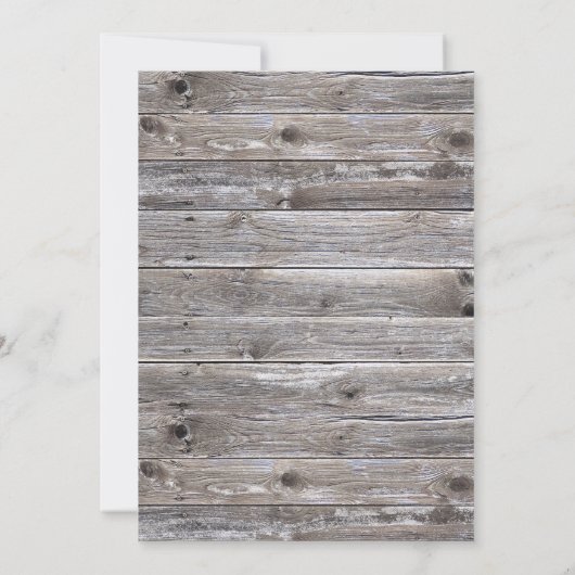 Aquarelle Moderne Rustique Faire-part de mariage d (Dos)