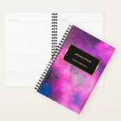 Aquarelle moderne violet rose éclat personnel (Devant avec enveloppe)