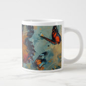 Aquarelle Monarque papillon Jumbo Mug (Droite)
