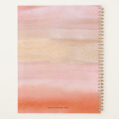 Aquarelle monogramme Dusty Orange avec votre logo (Dos)