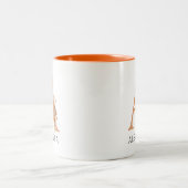 Aquarelle Monogramme Floral Gold lettre Cafe Mug (Centre)