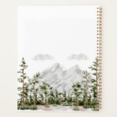 Aquarelle monogramme Montagne et forêt (Dos)