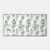 Aquarelle Monogramme Nom Motif Branches d'Olivier (Recto)