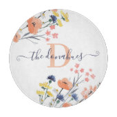 Aquarelle monogramme Planche à découper (Devant)