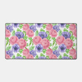 Aquarelle motif avec des fleurs de pivoine et d'an (Recto)