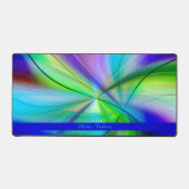 Aquarelle Motif colorée moderne bleu (Recto)