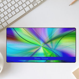 Aquarelle Motif colorée moderne bleu