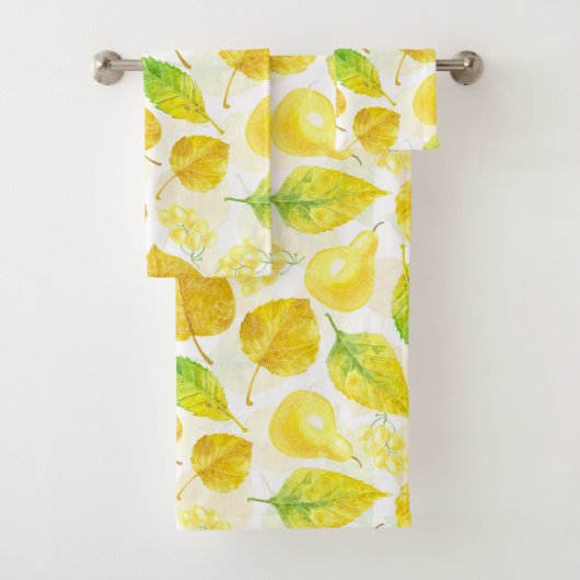 Aquarelle motif d'automne (En situation)