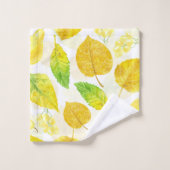 Aquarelle motif d'automne (Gant de toilette)