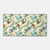 Aquarelle Motif de noix de coco tropicale (Recto)