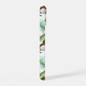 Aquarelle Motif de noix de coco tropicale (Côté droit)