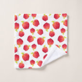 Aquarelle Motif de pomme rouge (Gant de toilette)