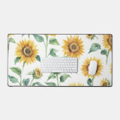 Aquarelle Motif de tournesol (Clavier et souris)