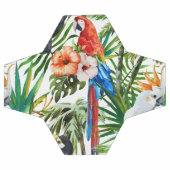 Aquarelle motif des oiseaux tropicaux et du feuill (Plat)