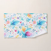 Aquarelle Motif en fleur Paisley (Serviette à main)