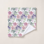 Aquarelle Motif Floral (Gant de toilette)