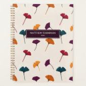 Aquarelle Motif Ginkgo Leaf Automne Couleurs d'aut (Devant)