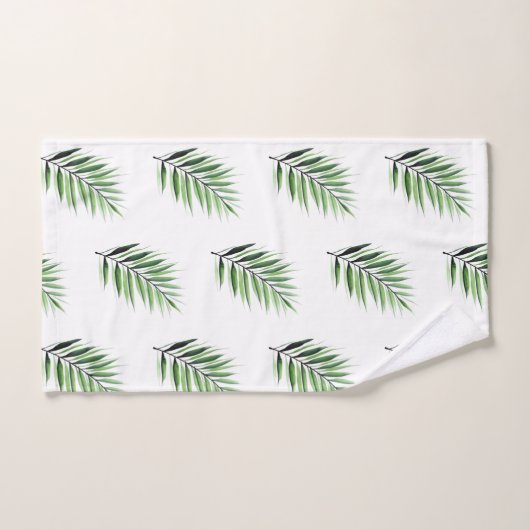 Aquarelle Motif Palm (Serviette à main)