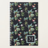 Aquarelle Motif Palm | Ajouter votre initiale (Devant)