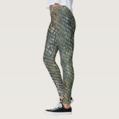 Aquarelle Motif Snakeskin Leggings gris Art (Gauche)