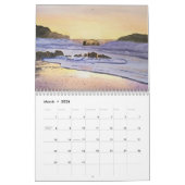 Aquarelle mur de peintures de plage Calendrier (Mar 2026)