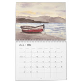 Aquarelle mur de peintures de plage Calendrier (Mar 2026)