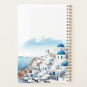 Aquarelle Myconos de Grèce non datée | votre nom (Dos)