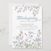 Aquarelle Nature Thanksgiving Potluck Invitation (Devant)