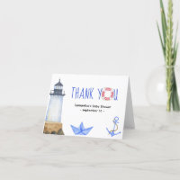Aquarelle nautique - merci