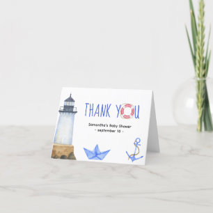 Aquarelle nautique - merci