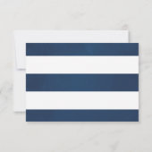 Aquarelle Nautique Thème Floral Mariage RSVP (Dos)