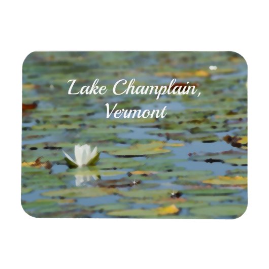 Aquarelle nénuphar Lake Flower Magnet flexible (Horizontal)