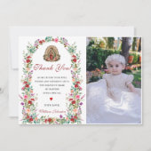 Aquarelle neutre Carte de remerciements du baptême (Devant)