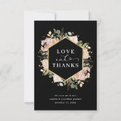 Aquarelle neutre Floral Noir | Amour et Merci (Devant)