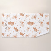 Aquarelle neutre genre mignonne Eléphant bébé (Serviette de bain)