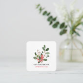 Aquarelle Noël Berry Holly Certificat cadeau (Debout devant)