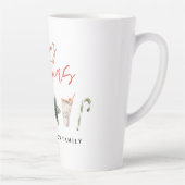 Aquarelle Noël biscuit boissons sucre de canne Mug (Droite)