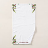 Aquarelle Noël Cherche photo de vacances (Serviette à main)