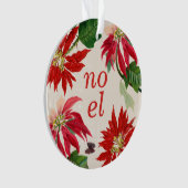 Aquarelle Noel Festif Poinsettia Floral (devant)