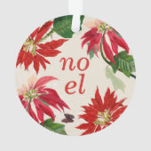 Aquarelle Noel Festif Poinsettia Floral (dos)
