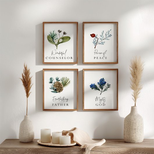 Aquarelle Noël Isiah 9:6