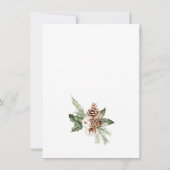 Aquarelle Noël Pays Moteur Faire-part (Dos)