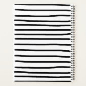 Aquarelle noir et blanc Lignes tracées à la main (Dos)