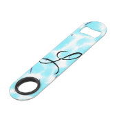 Aquarelle noire bleu ciel simple ajoutez votre mon (Dos Angle)