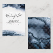 Aquarelle noire | Carte Wishing Well (Devant / Derrière)