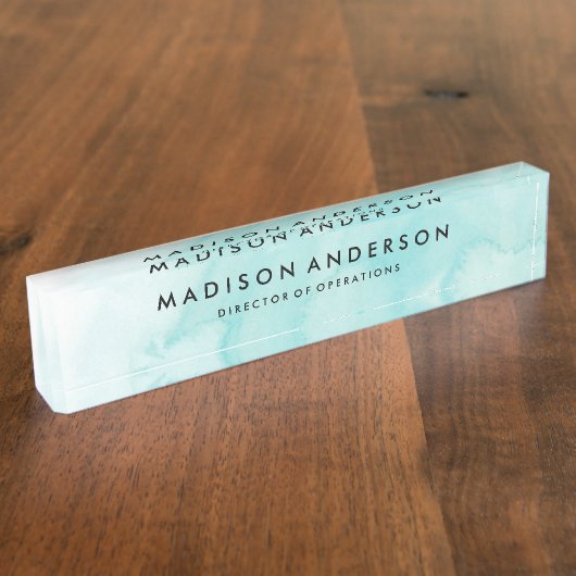 Aquarelle Nom du bureau Plaque (Taille)